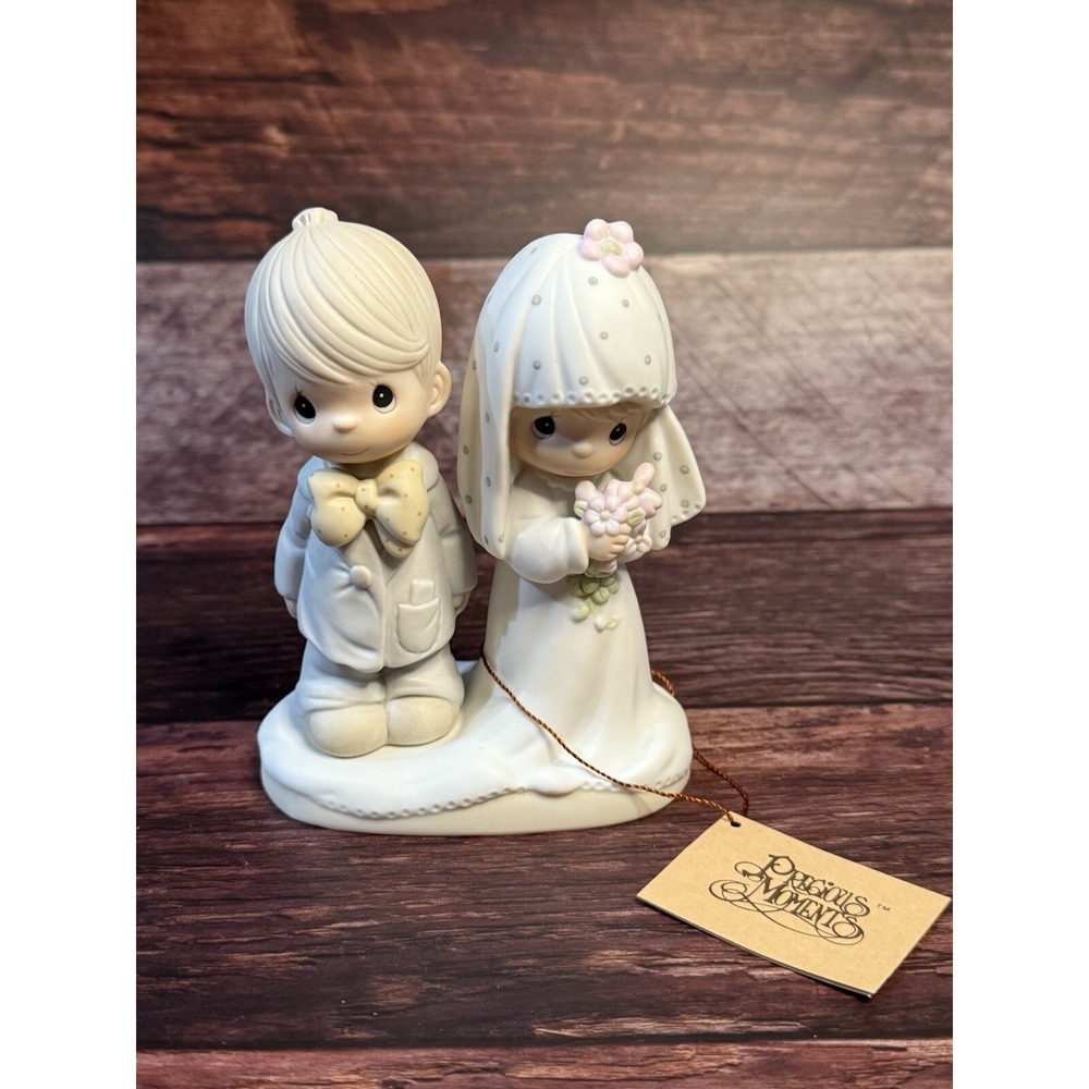 Enesco Precious Moments 6 1/2" Bride Groom Figurine with box